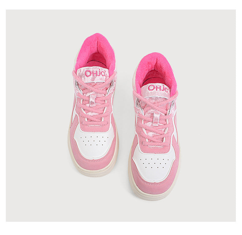 Kawaii Pink Sneakers Shoes