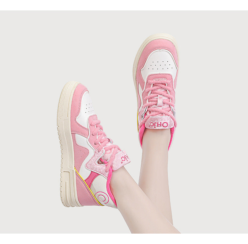 Kawaii Pink Sneakers Shoes