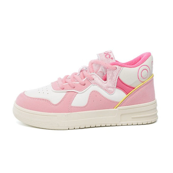 Kawaii Pink Sneakers Shoes