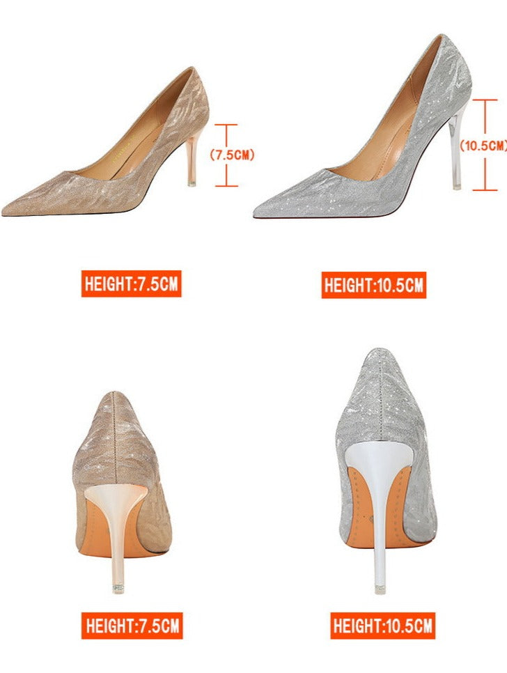 formal shoes, dress shoes Pointed Toe High Heel Prom Wedding Shoes