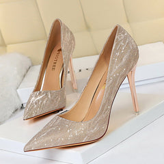 formal shoes, dress shoes Pointed Toe High Heel Prom Wedding Shoes