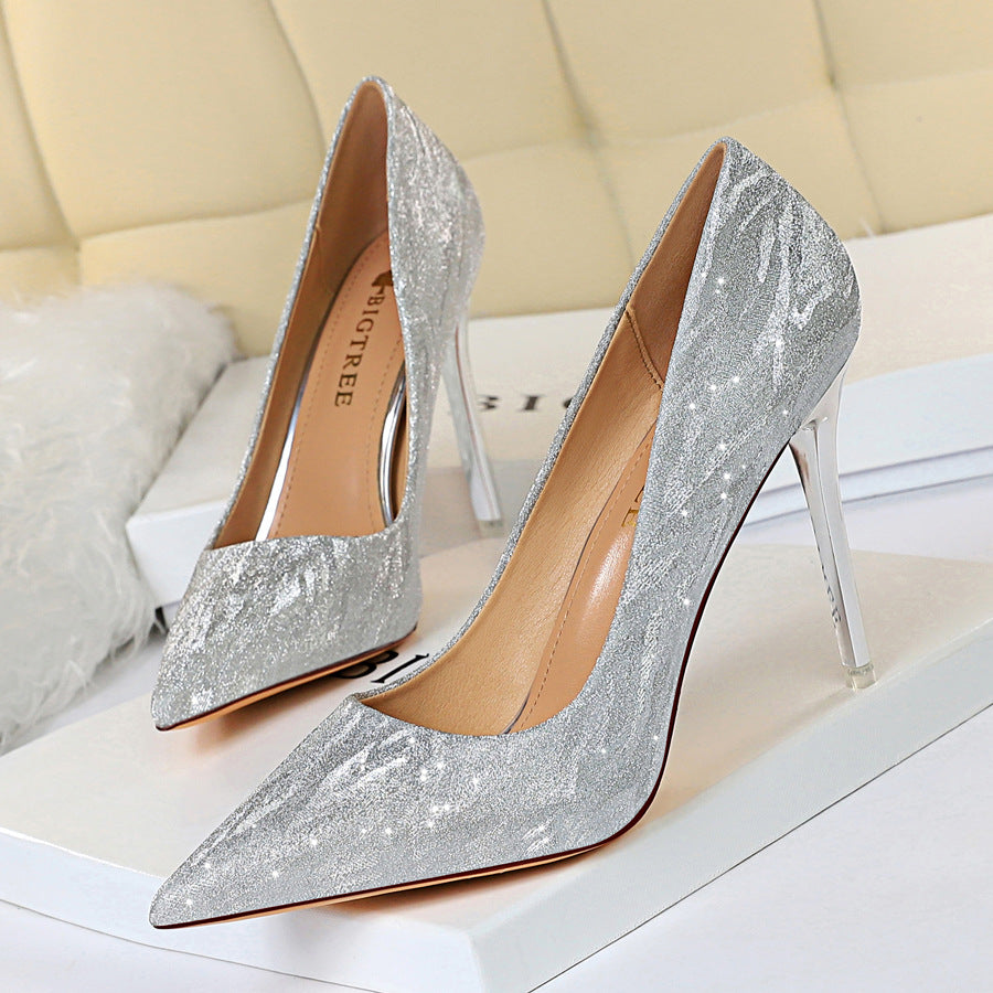 formal shoes, dress shoes Pointed Toe High Heel Prom Wedding Shoes