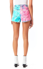 TITANIA TWO TONE TIE DYE DENIM SHORT