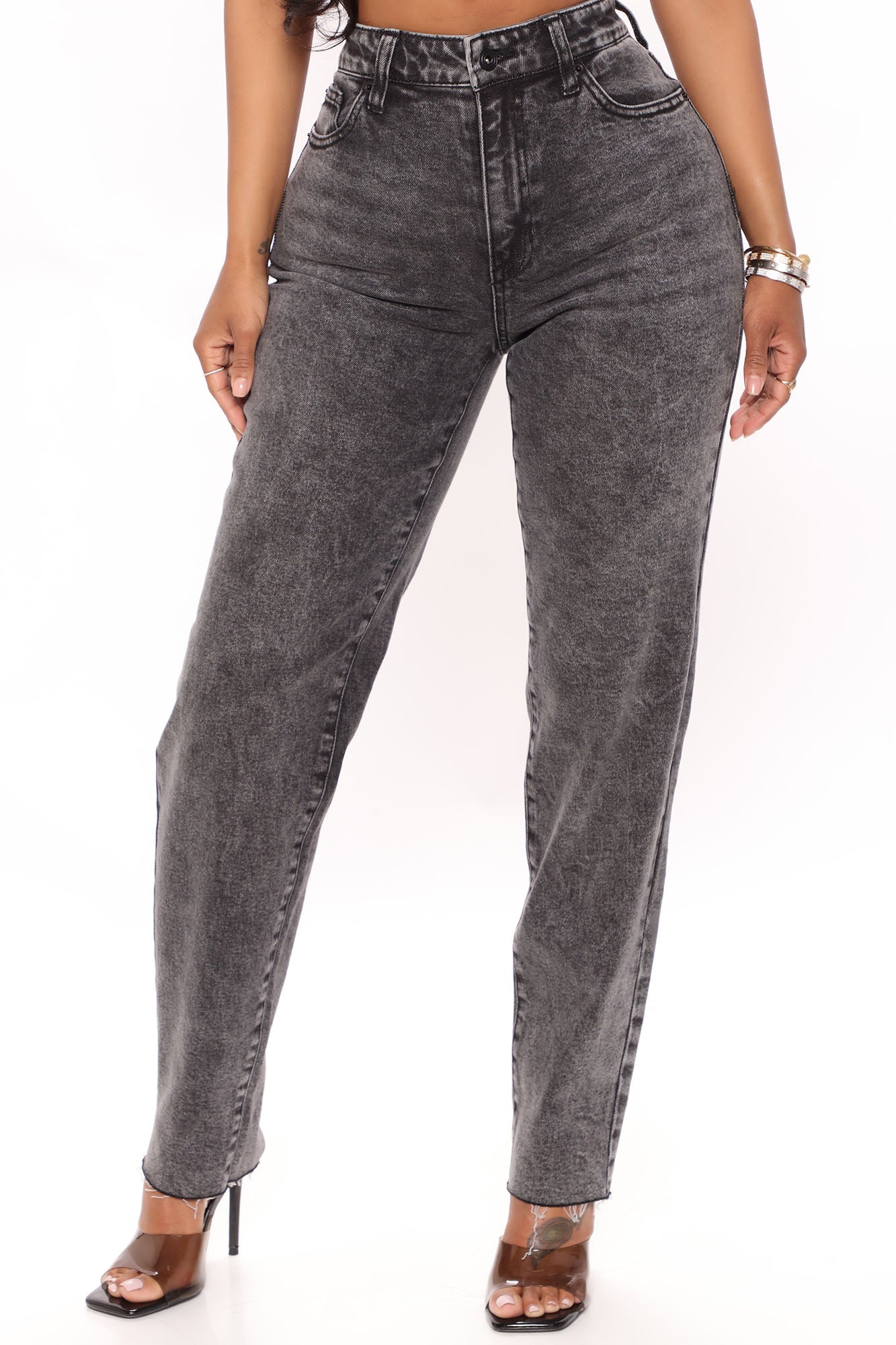 Took Him By Surprise Slim Fit Boyfriend Jeans - Black