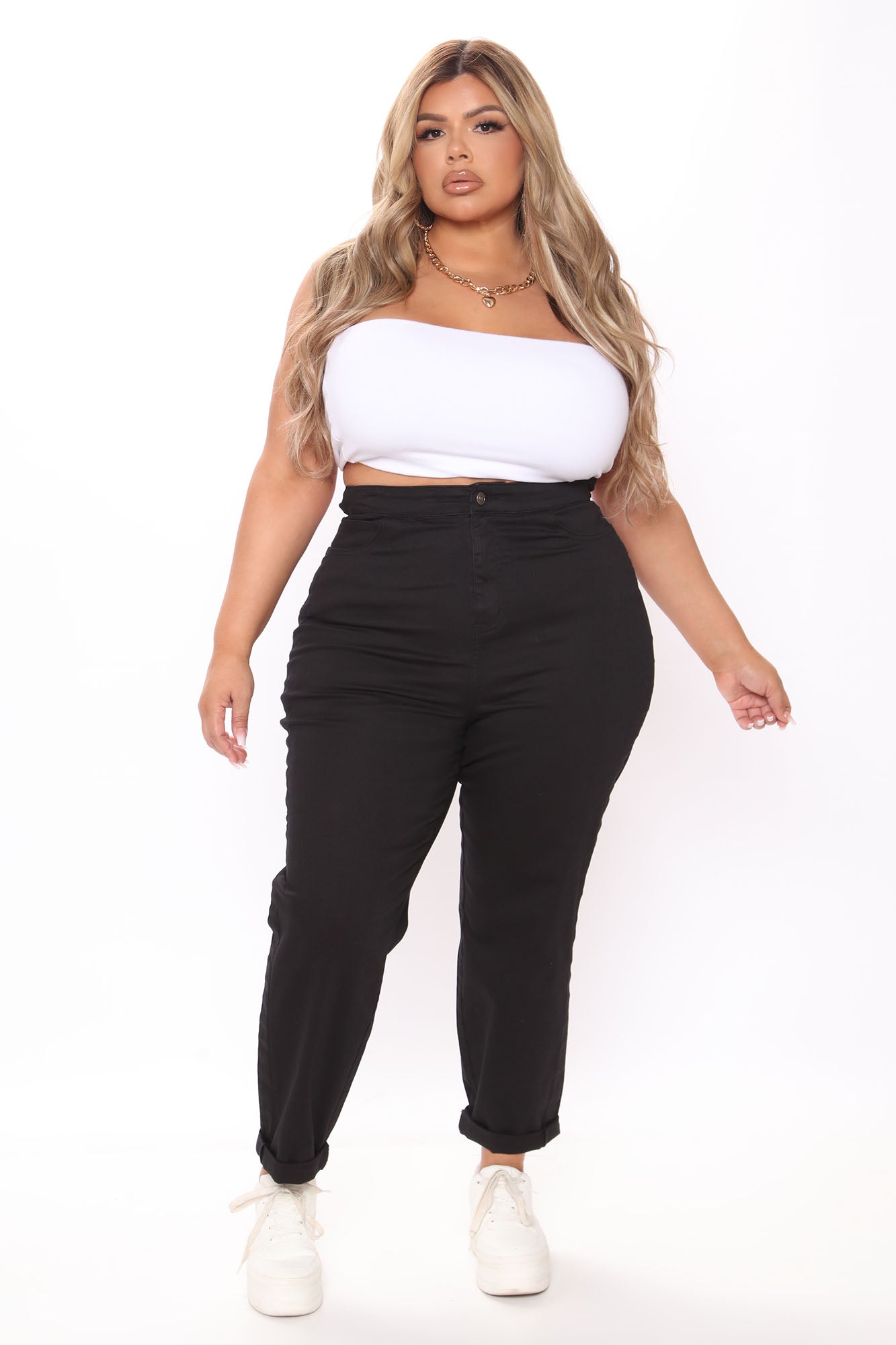 Tie 'Em Up Boyfriend Jeans - Black