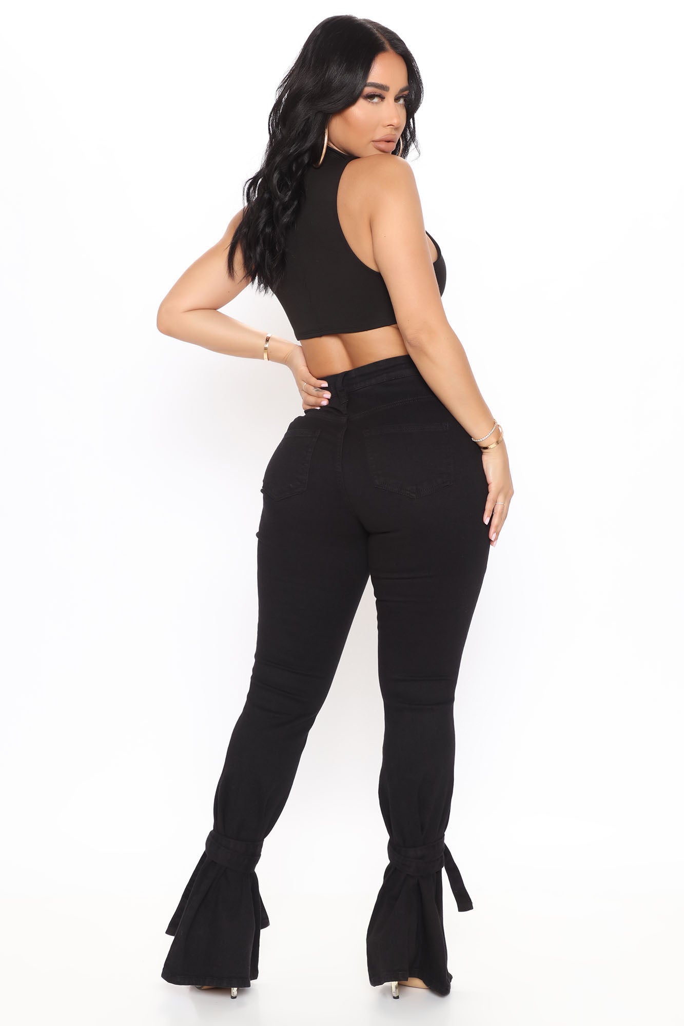 Tied To Let Ya Know Ripped Jeans - Black