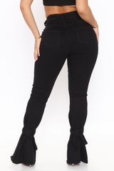 Tied To Let Ya Know Ripped Jeans - Black