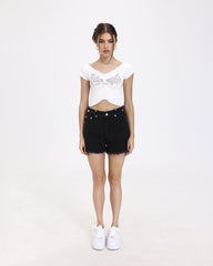 Cross Eyed Frayed Shorts