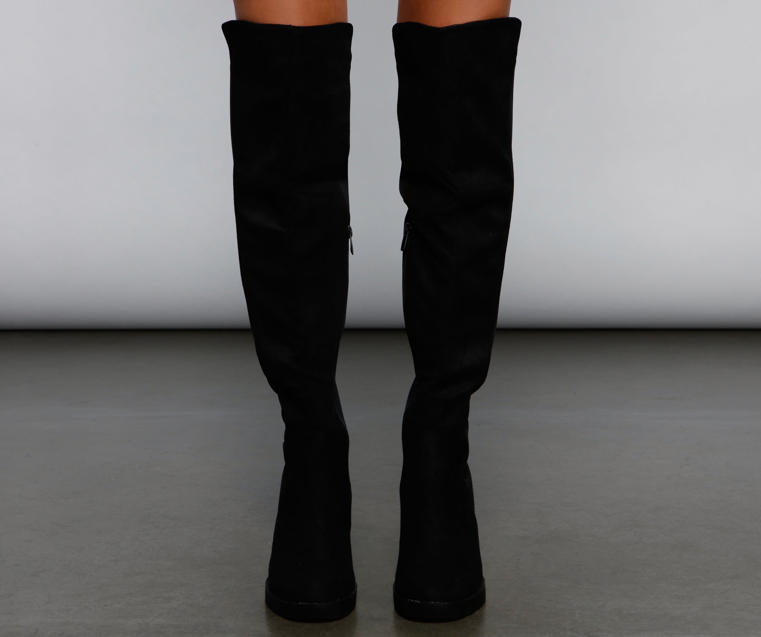 Trendsetter Knee-High Lug Boots