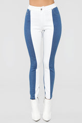 Too Confused Skinny Jeans - Medium Blue Wash