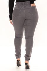 The Right Angles Skinny Jeans - Grey