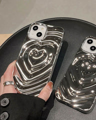 Heart Ripple Effect iPhone Case