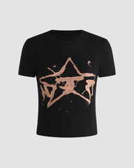 Stars Align Cropped T-Shirt