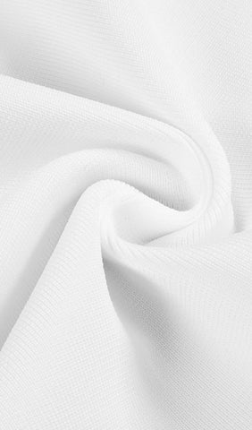 WHITE BANDAGE MAXI DRESS