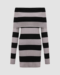 Balboa Off Shoulder Striped Dress