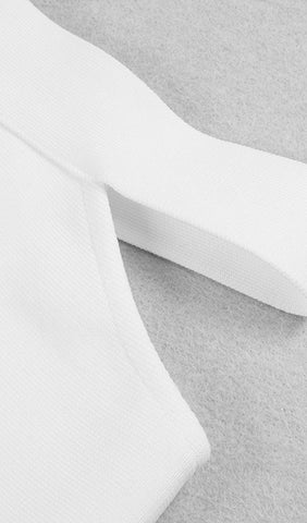 WHITE BANDAGE MAXI DRESS