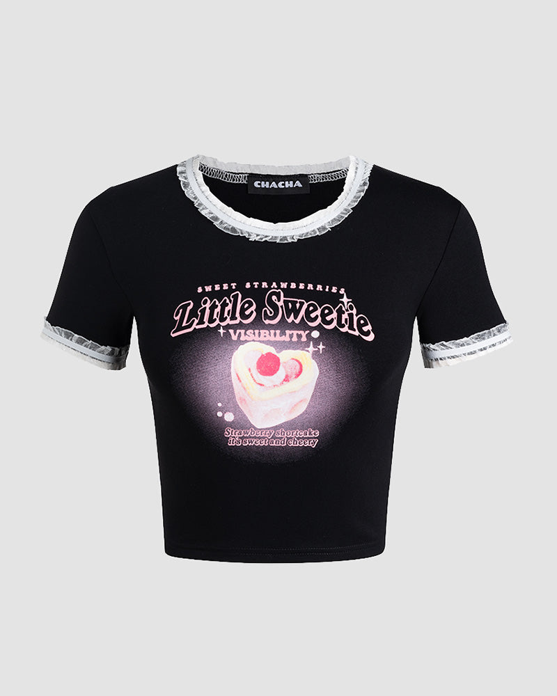 Little Sweetie Baby Black T-Shirt