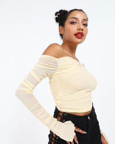 Hellenic Vision Cropped Top