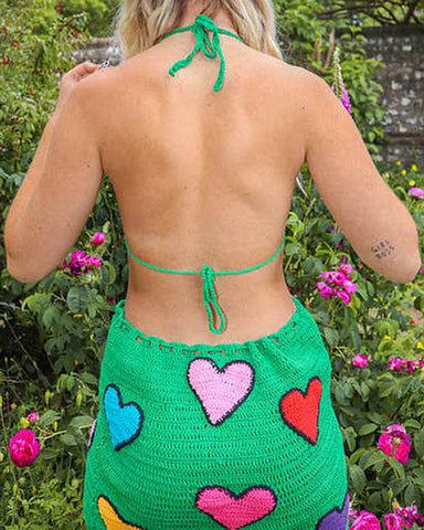 Lovely Hearts Crochet Coord Set