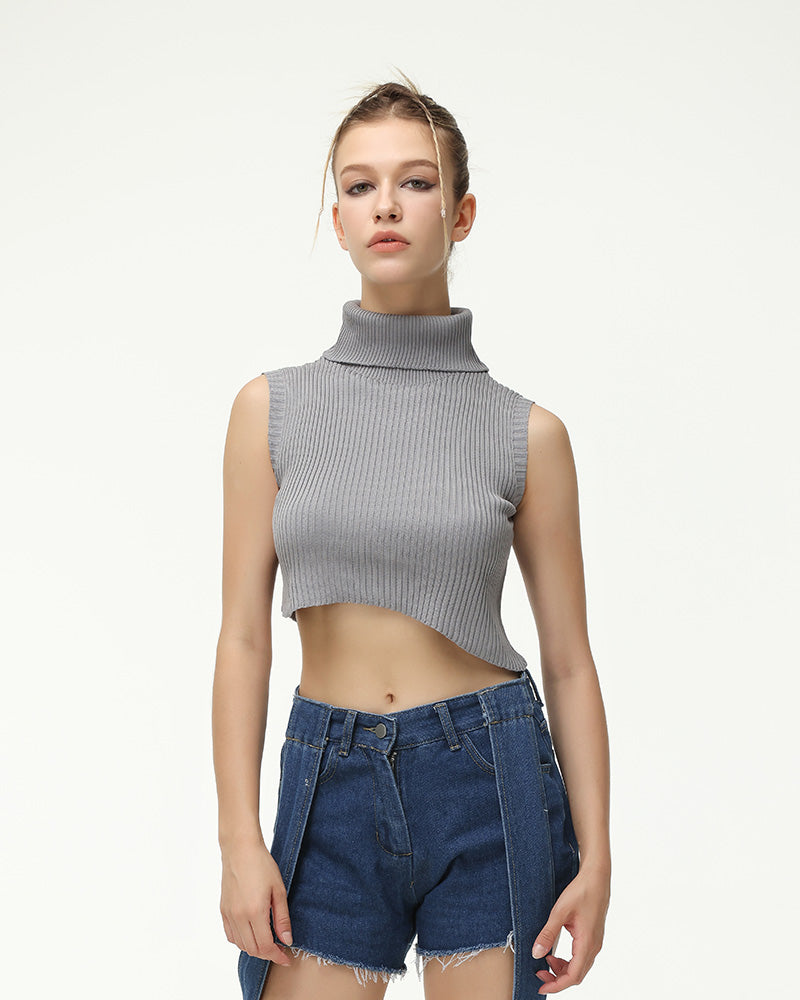 Tincture Ribbed Turtleneck Top