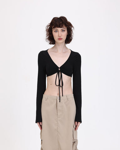 Trinity Cropped Tie Top