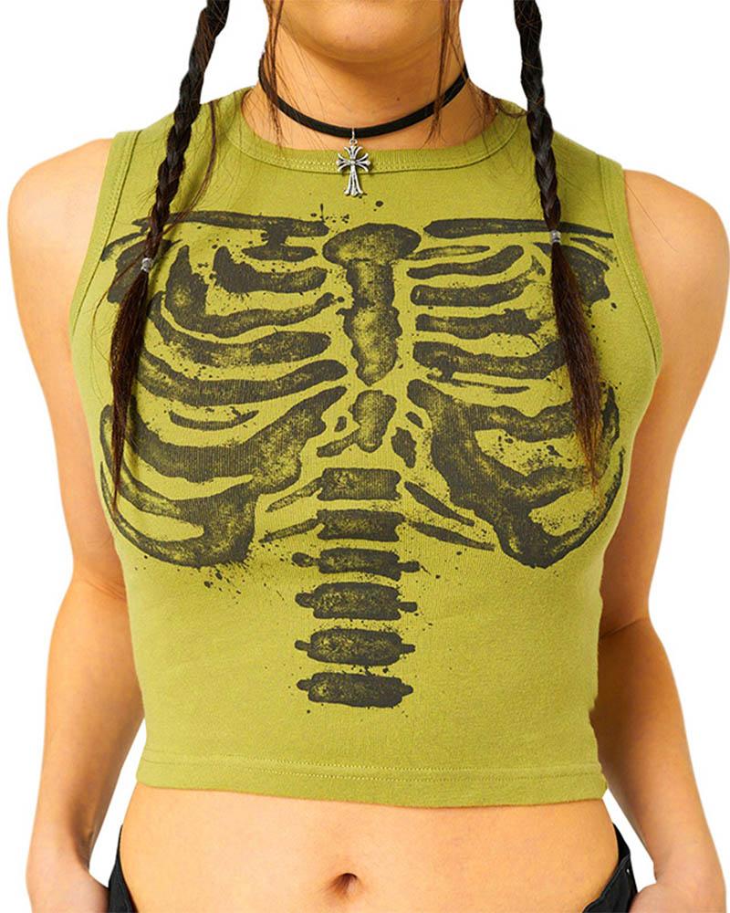 Skeleton Graphical Cami Top