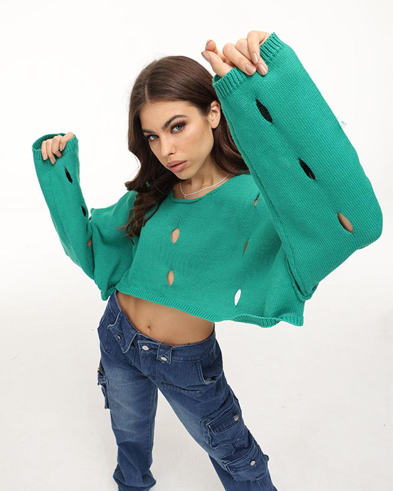 Aurora Paragon Knit Cropped Jumper