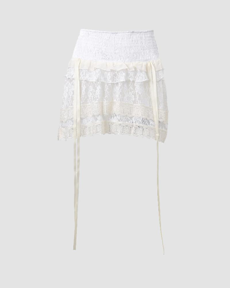 Diopatra Layered Ruffled Skirt