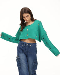 Aurora Paragon Knit Cropped Jumper