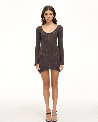 Dawn Aether Square Neck Dress