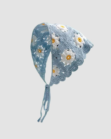 Summer Garden Crochet Headscarf (Flower)