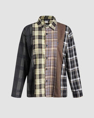 Mantis Grunge Oversized Plaid Shirt