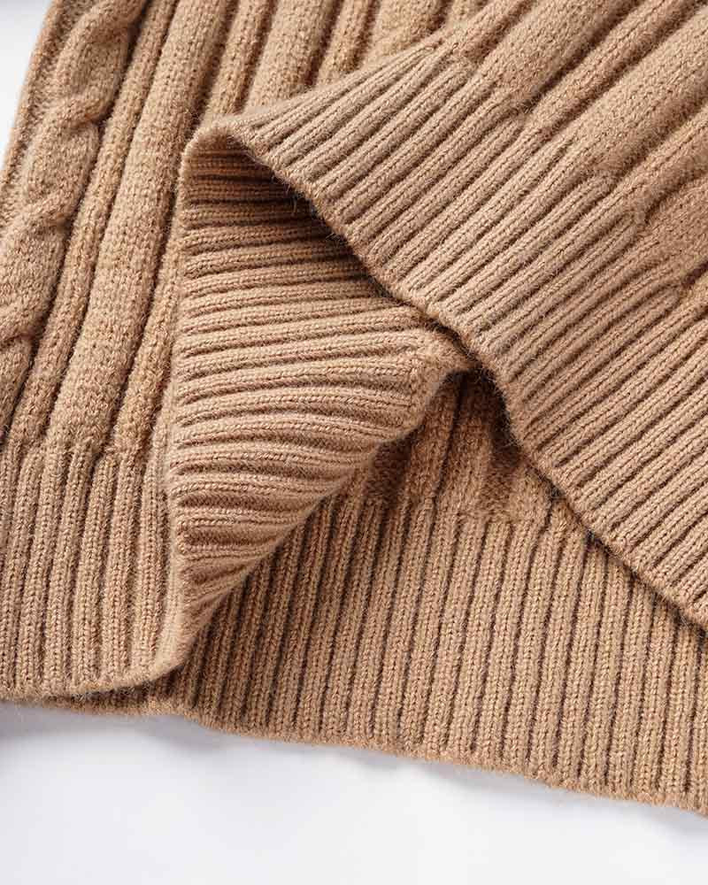 Marilea Ribbed V-Neck Sweater