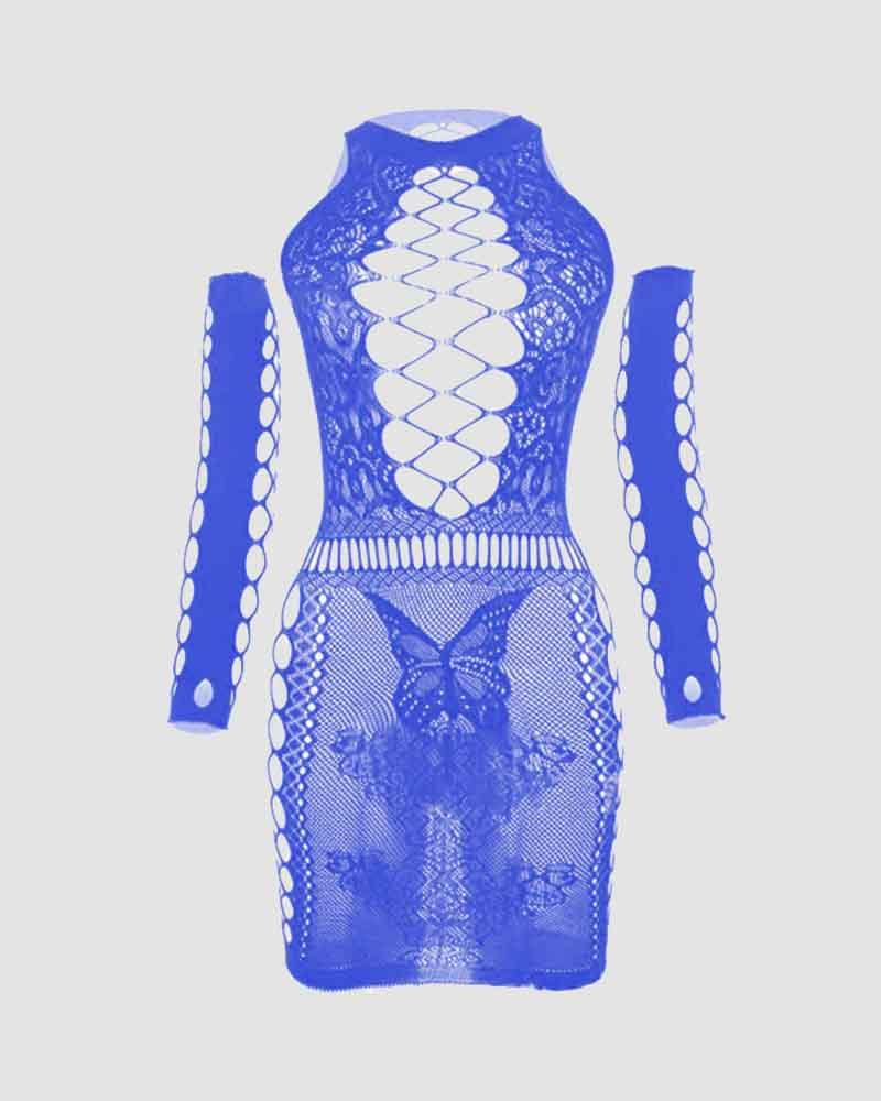 Festival Fishnet Cut Out Dress