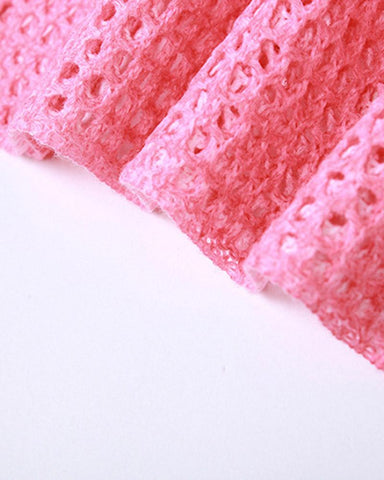 Ibiza Sunrise Crochet Knit Gradient Skirt