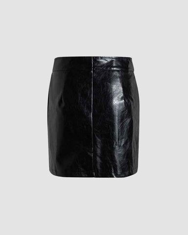 Delauncey Dusk Pleather Skirt