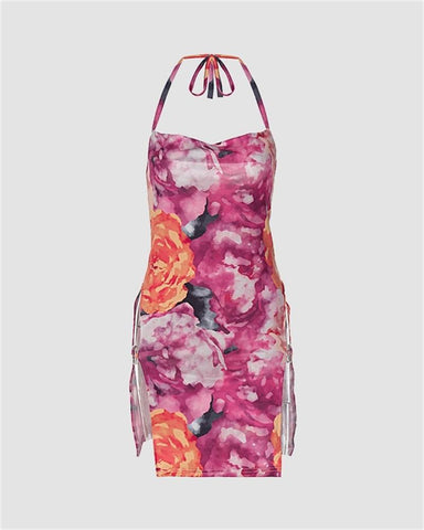 Bouquet Scorch Mini Cami Dress