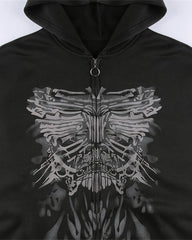 Crux Heart Grunge Zip Jacket