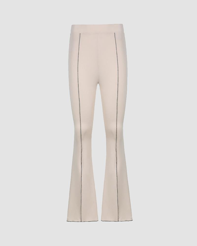 Coveness Flare High Waisted Trousers