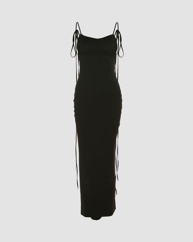 Charlize Backless Empire Maxi Dress