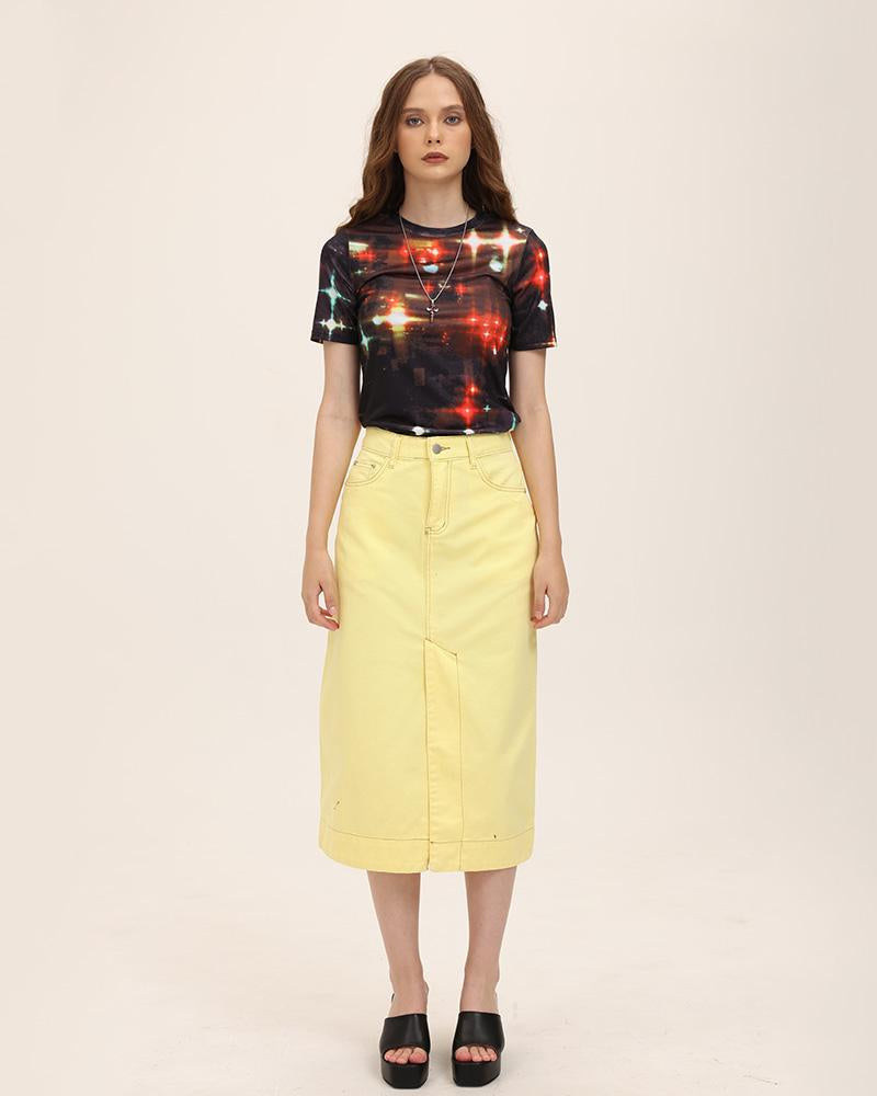 Seville Denim Maxi Skirt