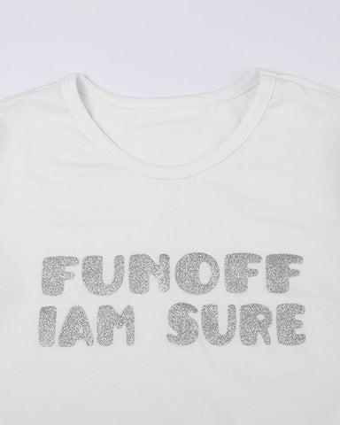 Funoff I Am Sure Cropped Top