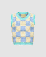 Ichordale Pastel Knit Sweater Vest