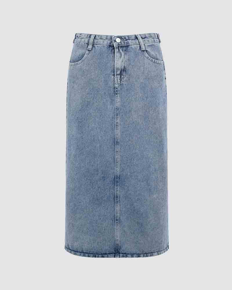 Alco Geneve Maxi Denim Skirt