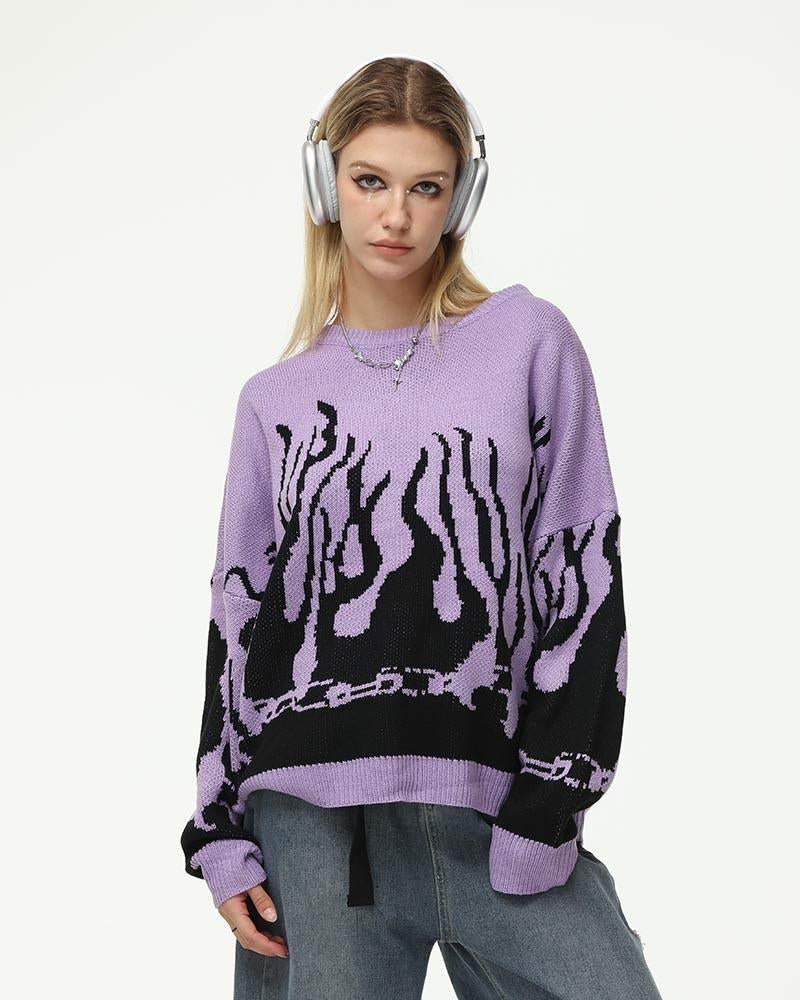 Numpty Flames Oversized Sweater