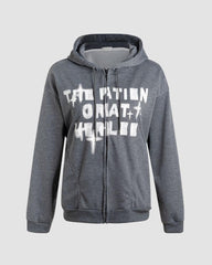 Volitant Graphic Smudge Zip Hoodie