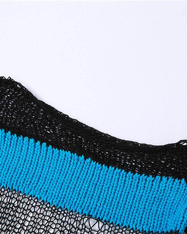 Resevoir Knit Crop Eyelet Sweater
