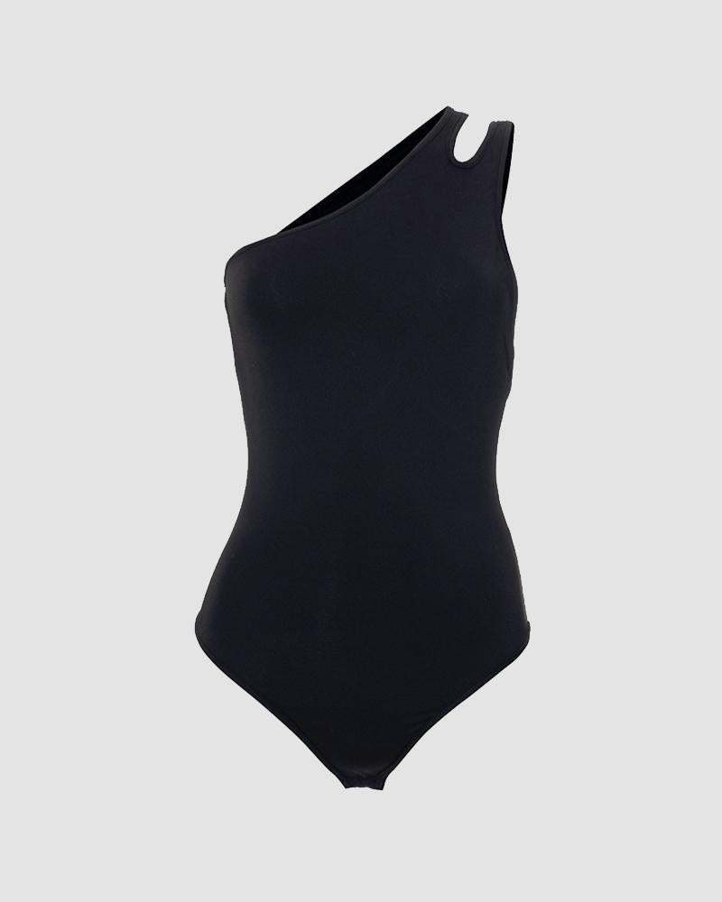 Edessa Asymmetrical Accent Bodysuit
