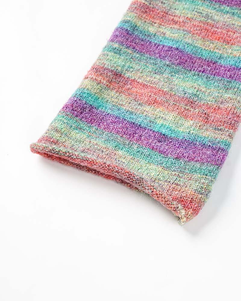 Rainbowscope Knit Flare Sweater