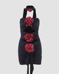 Rosebud Cut Out Bodycon Dress